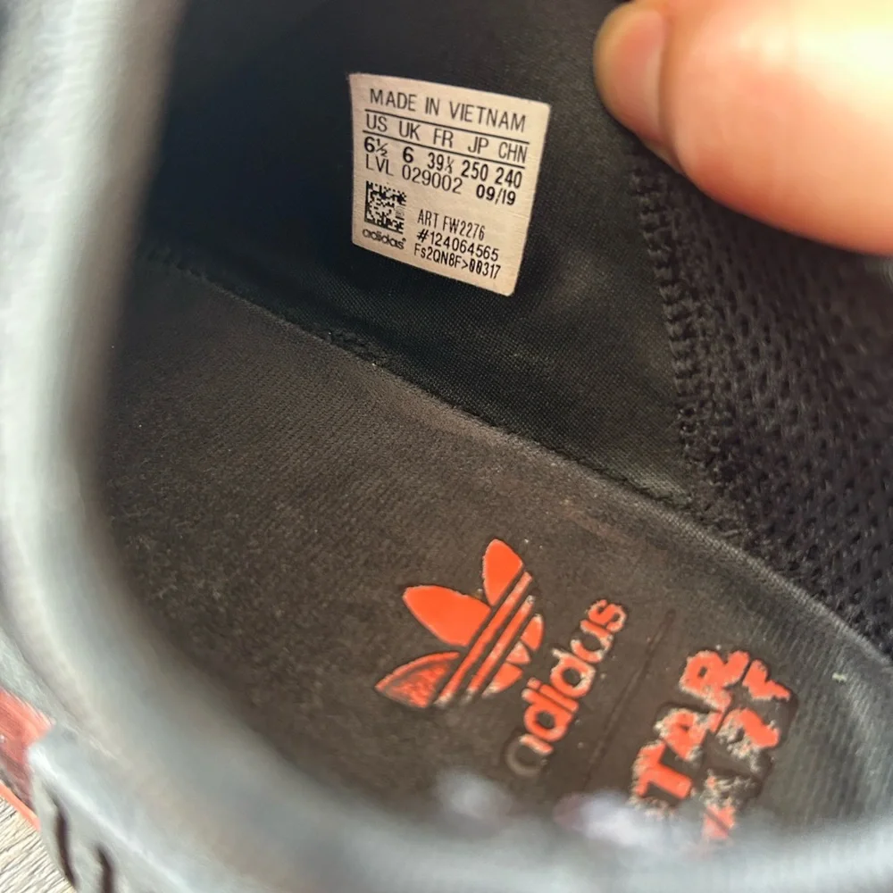 Adidas X star wars collab Darth Vader Black and Orange Sneakers - Picture 5 of 5